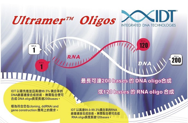 定製寡核苷酸 OLIGO產品